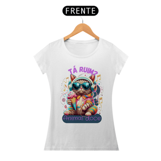 Nome do produto CAMISETA BABY LONG ALGODÃO PIMA CAT, TA RUIM