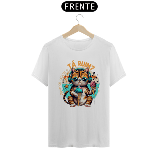 Nome do produto CAMISETA T-SHIRT ALGODÃO PIMA CAT, TA RUIM