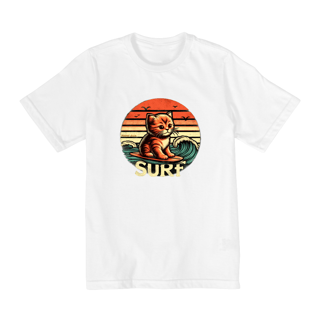 Nome do produto CAMISETA QUALITY INFANTIL, CAT SURF-2 A 8 ANOS