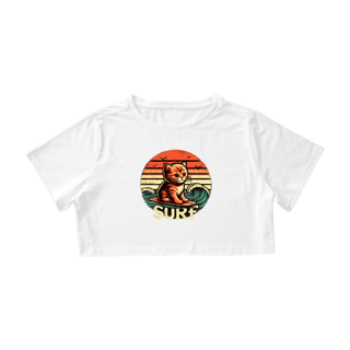 Nome do produto CAMISA CROPPED, CAT SURF