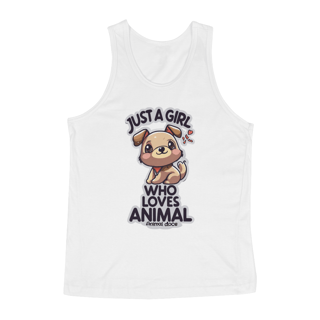 Nome do produto REGATA CLASSIC DOG, JUST A GIRL