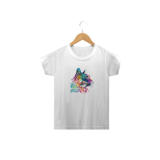 Nome do produto CAMISETA INFANTIL CLASSIC, COLORFUL CAT-2 A 14 ANOS