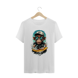 Nome do produto CAMISETA T-SHIRT PLUS SIZE, SURF MONKEY