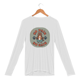 Nome do produto CAMISA MANGA LONGA SPORT DRY UV CAT, IN PAIN NO GAIN