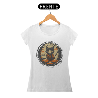 Nome do produto CAMISETA BABY LONG CLASSIC, SAMURAI CAT