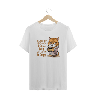 Nome do produto CAMISETA T-SHIRT PLUS SIZE, CAT COFFEE