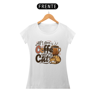 Nome do produto CAMISETA BABY LONG PRIME, CAT COFFEE