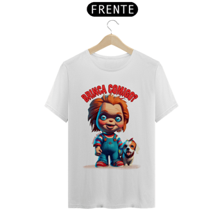 Nome do produto CAMISETA T-SHIRT CLASSIC DOG, LINHA FILME CHUCKY BRINCA COMIGO