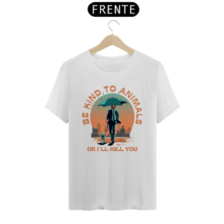 Nome do produto CAMISETA T-SHIRT PIMA DOG, LINHA FILME JOHN WICK BE KIND TO ANIMALS