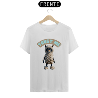 Nome do produto CAMISETA T-SHIRT PRIME, LOBO EM PELE DE CORDEIRO TRUST ME