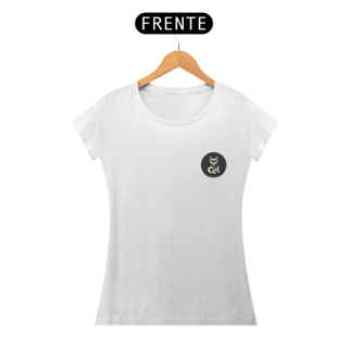 Nome do produto CAMISETA BABY LONG PRIME, MINIMALISTA CAT LETRAS