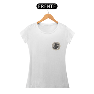 Nome do produto CAMISETA BABY LONG PRIME, MINIMALISTA DOG OVAL COFFEE