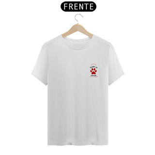 Nome do produto CAMISETA T-SHIRT PRIME, MINIMALISTA AJUDE OS ANIMAIS 