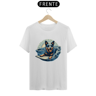 Nome do produto CAMISETA T-SHIRT PIMA, DOG SURF BLUE HEELER