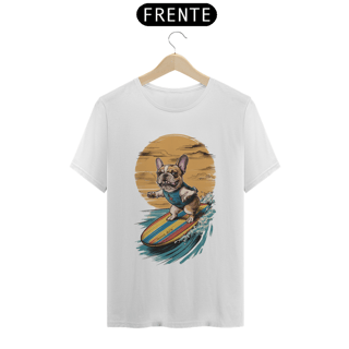 Nome do produto CAMISETA T-SHIRT PRIME, DOG SURF BULLDOG FRANÇÊS