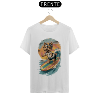 Nome do produto CAMISETA T-SHIRT PIMA, DOG SURF YORKSHIRE TERRIER