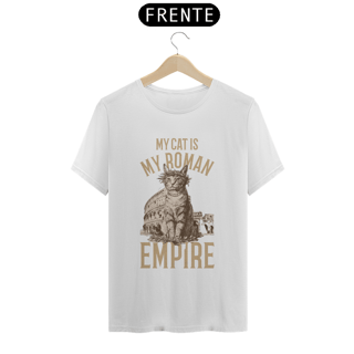 Nome do produto CAMISETA T-SHIRT PIMA, MY CAT IS MY ROMAN