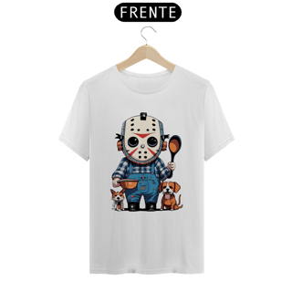 Nome do produto CAMISETA T-SHIRT PRIME PETS, LINHA FILME VERSÃO FOFINHA JASON 
