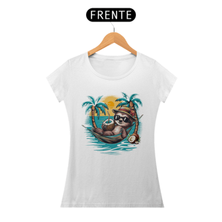 Nome do produto CAMISETA BABY LONG QUALITY, BICHO PREGUIÇA