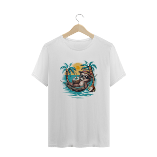 Nome do produto CAMISETA T-SHIRT PLUS SIZE, BICHO PREGUIÇA