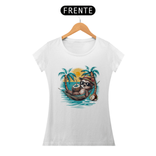 Nome do produto CAMISETA BABY LONG PIMA, BICHO PREGUIÇA