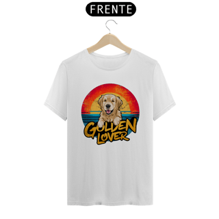 Nome do produto CAMISETA T-SHIRT PIMA, DOG GOLDEN LOVER