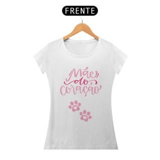 Nome do produto CAMISETA BABY LONG QUALITY, PET MÃE DE CORAÇÃO 