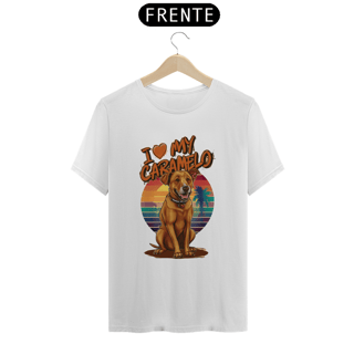 Nome do produto CAMISETA T-SHIRT PRIME DOG, I LOVE MY CARAMELO 