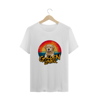 Nome do produto CAMISETA  PLUS SIZE DOG, GOLDEN LOVER