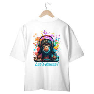 CAMISETA OVERSIZED COSTAS, MONKEY LET´S DANCE