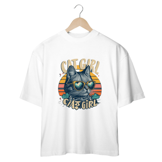 Nome do produto CAMISETA OVERSIZED, CAT GIRL
