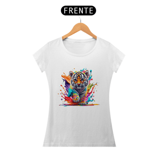 Nome do produto CAMISETA BABY LONG PRIME, COLORFUL TIGER