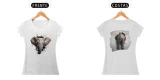 Nome do produto CAMISETA BABY LONG PIMA, ELEPHANT
