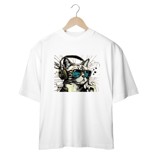 Nome do produto CAMISETA OVERSIZED, CAT MUSIC