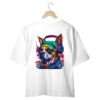 Nome do produto CAMISETA OVERSIZED COSTAS, DOG MUSIC