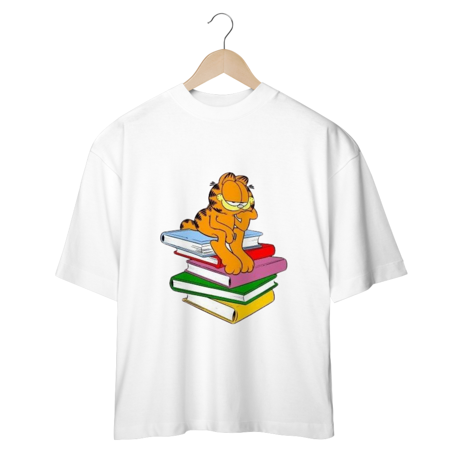 CAMISETA OVERSIZED, GARFIELD INTELECTO