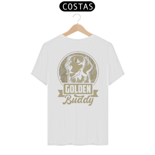 Nome do produto CAMISETA T-SHIRT PRIME COSTAS DOG, GOLDEN BUDDY