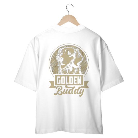 CAMISETA OVERSIZED COSTAS DOG, GOLDEN BUDDY
