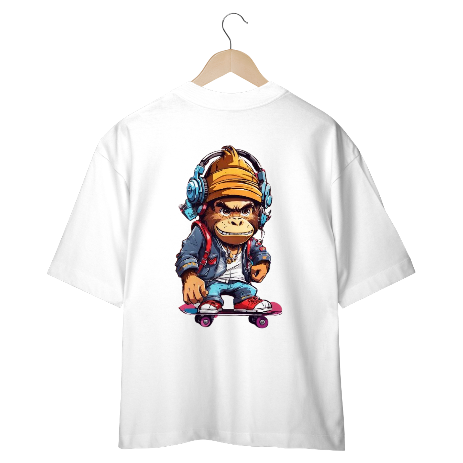 CAMISETA OVERSIZED COSTAS, MONKEY