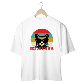Nome do produto CAMSIETA OVERSIZED, BEST CAT DAD EVER