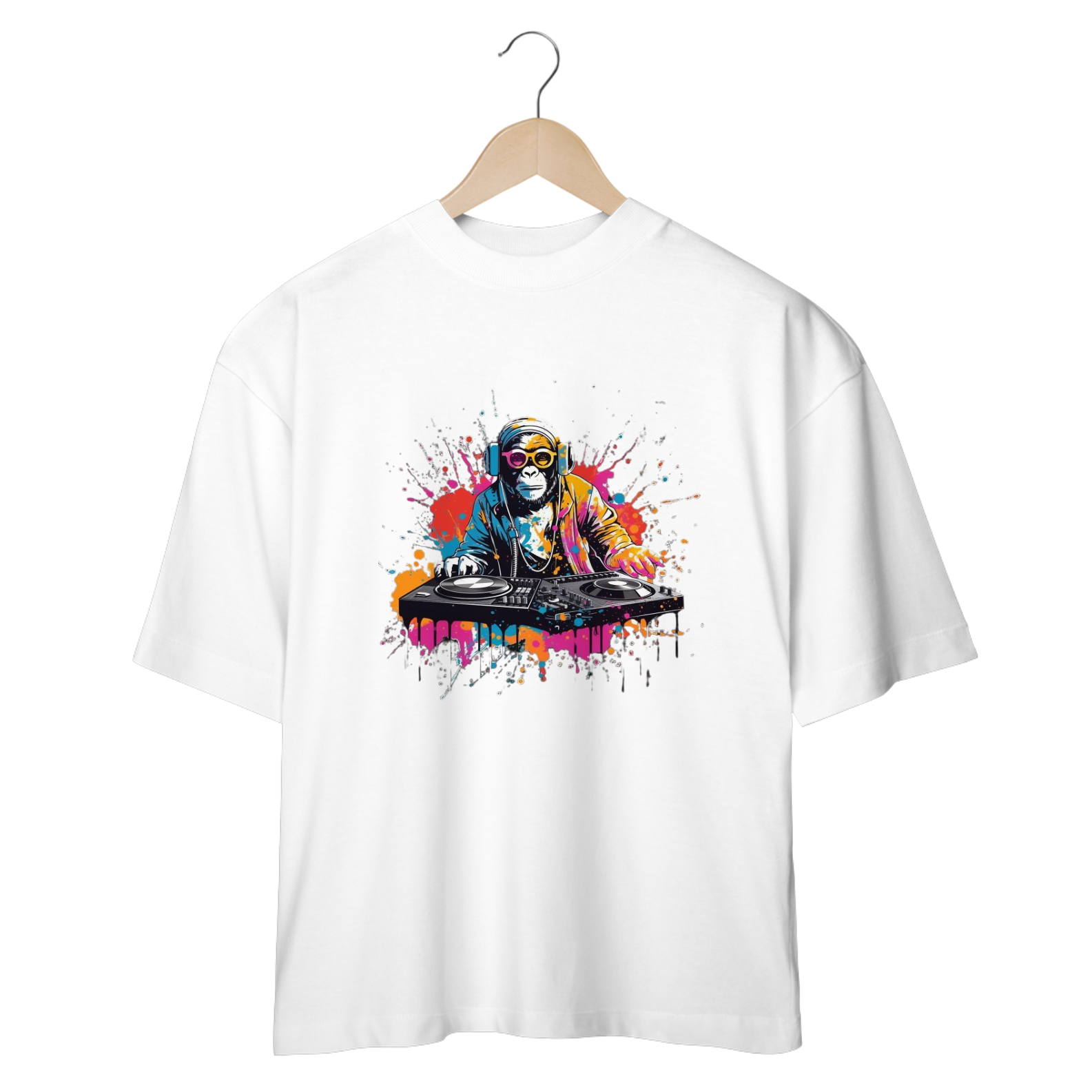 CAMISETA OVERSIZED, DJ MONKEY