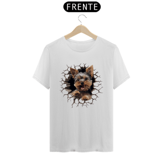 Nome do produto CAMISETA T-SHIRT PRIME, ESTILO 3D DOG YORKSHIRE TERRIER