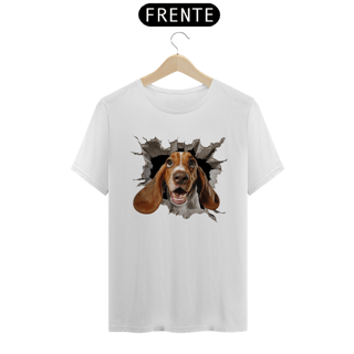 Nome do produto CAMISETA T-SHIRT PRIME, ESTILO 3D DOG BASSET HOUND