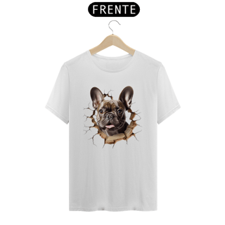 Nome do produto CAMISETA T-SHIRT PRIME, ESTILO 3D DOG BULDOGUE FRANCÊS  