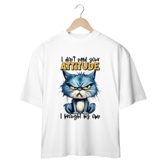 Nome do produto CAMISETA OVERSIZED, CAT ATTITUDE
