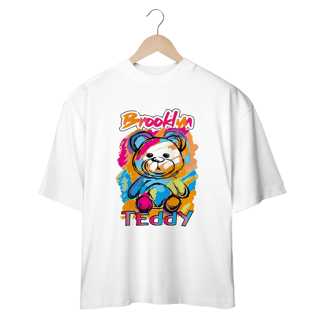 CAMISETA OVERSIZED, URSINHO BROOKLM TEDDY