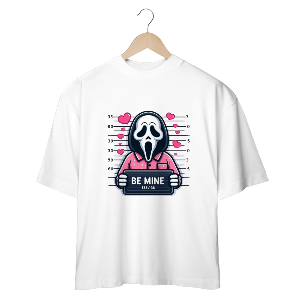 Nome do produto: CAMISETA OVERSIZED, AMOSTRADINHO BE MINE