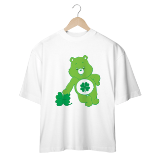 Nome do produto CAMISETA OVERSIZED, URSINHO TREVO DA SORTE