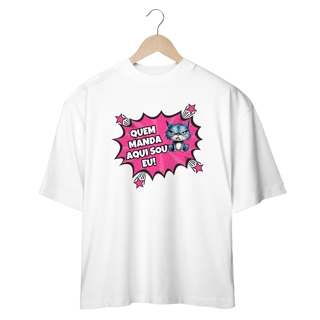 Nome do produto CAMISETA OVERSIZED, COMICS CAT FRASES