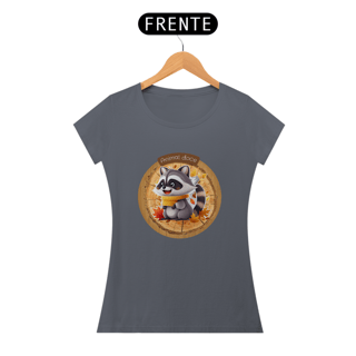Nome do produto CAMISETA BABY LONG ALGODÃO PIMA, RACOON